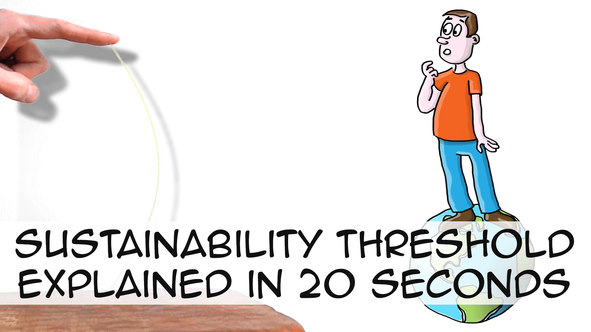 Sustainability: the threshold explained in 20 seconds (spaghetti analogy)
